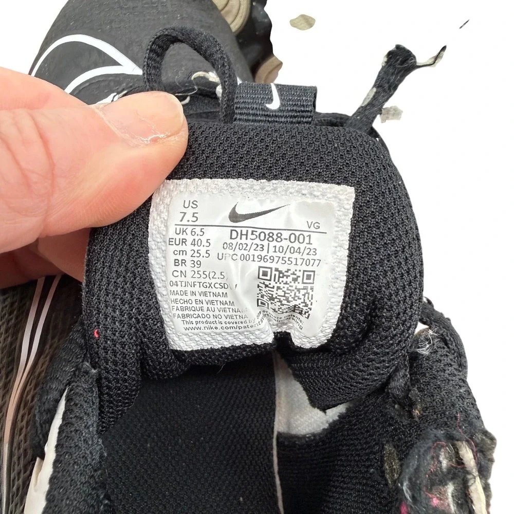 Nike Vapor Ultrafly 4 Keystone Cleats Black White Men 7.5 Football Baseball Flaw